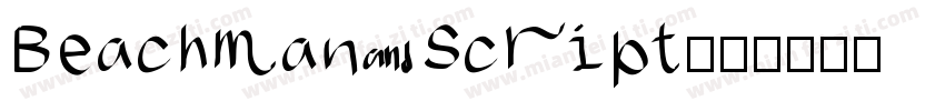 Beachman Script字体转换